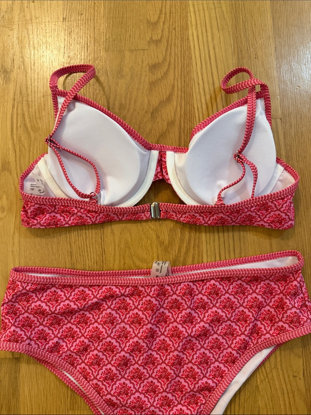 Pink Patterned Bikini Set - Picture 2 of 2